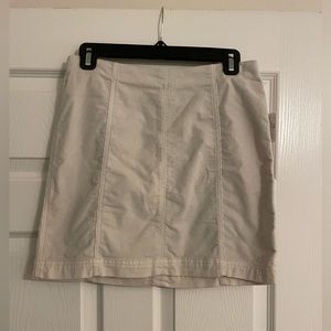 Free people NWT white velvet mini